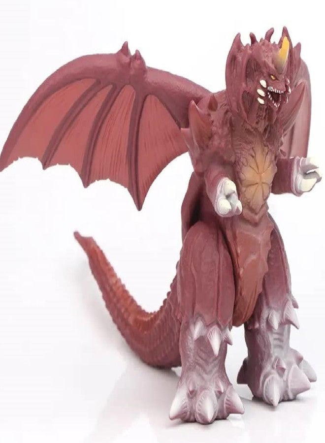 De-Lite Action Figures PVC Anime Movable Collectible Model Statue Toys (Destroya God-Zilla, Maroon Red Colour, 14cm) - Image 1